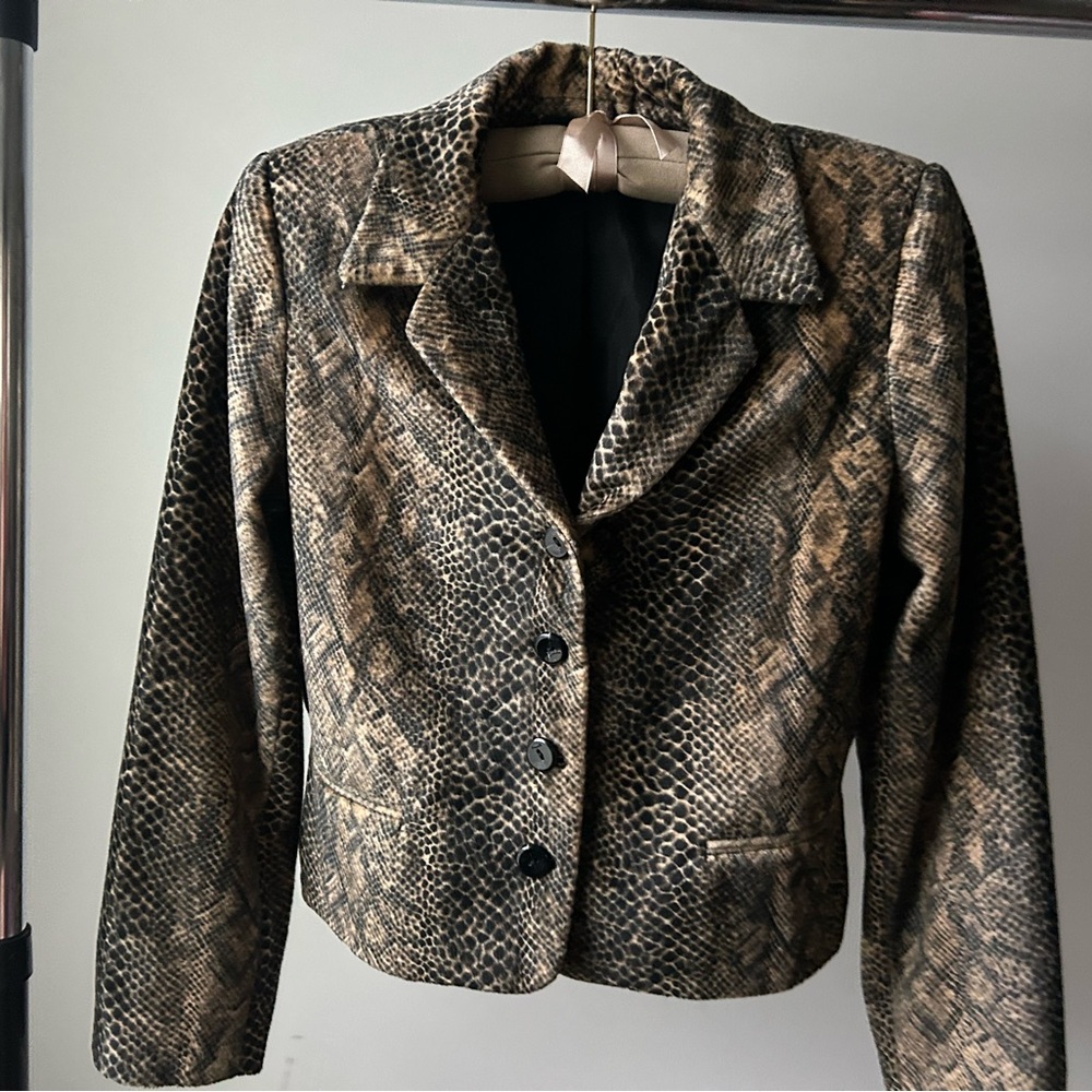 Snakeskin Print Women's Jacket